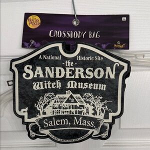 Spirit Sanderson Witch Museum Black and White Crossbody Bag